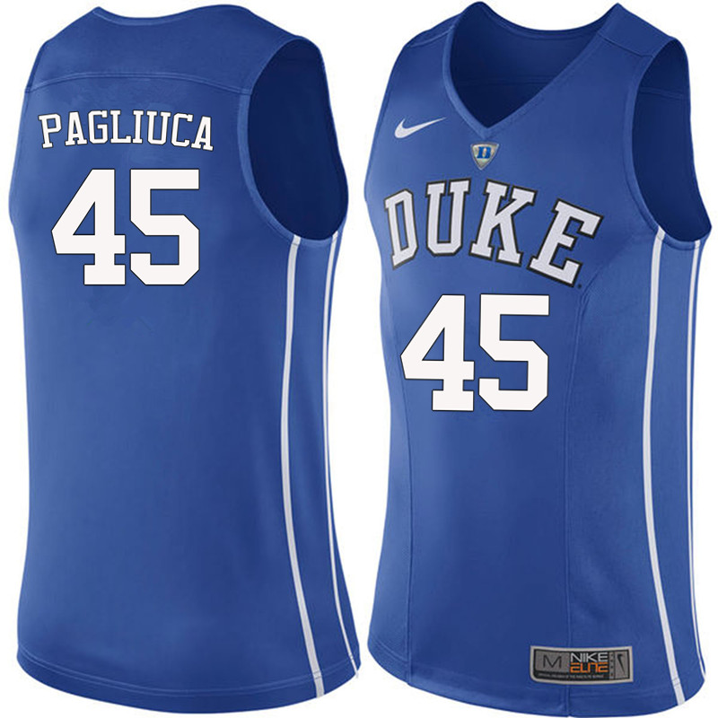 Duke Blue Devils #45 Nick Pagliuca College Basketball Jerseys-Blue